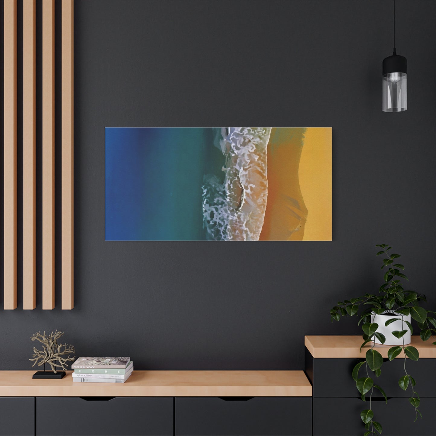 Coastal Waves Matte Canvas Print — Ocean Beach Wall Art