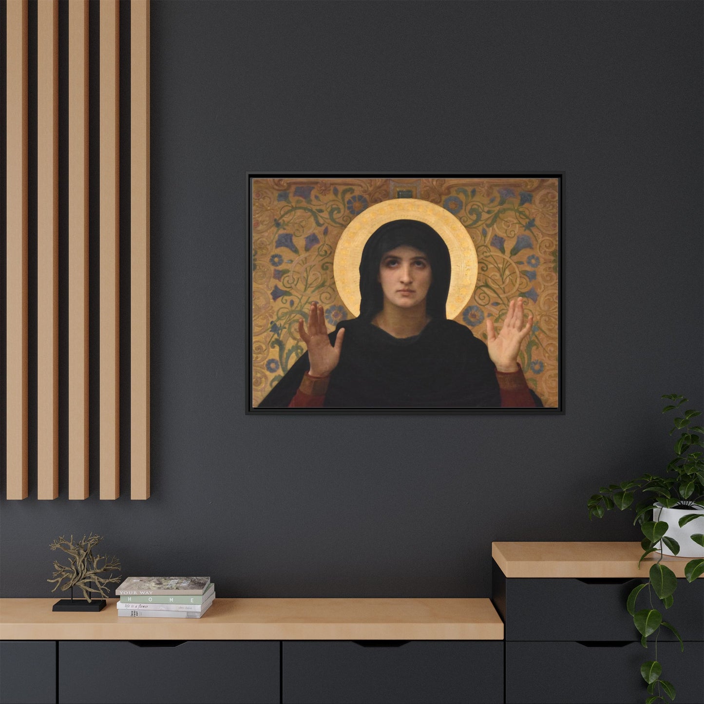 La Vierge consolatrice by William Adolphe Bouguereau Framed Matte Canvas Wall Art