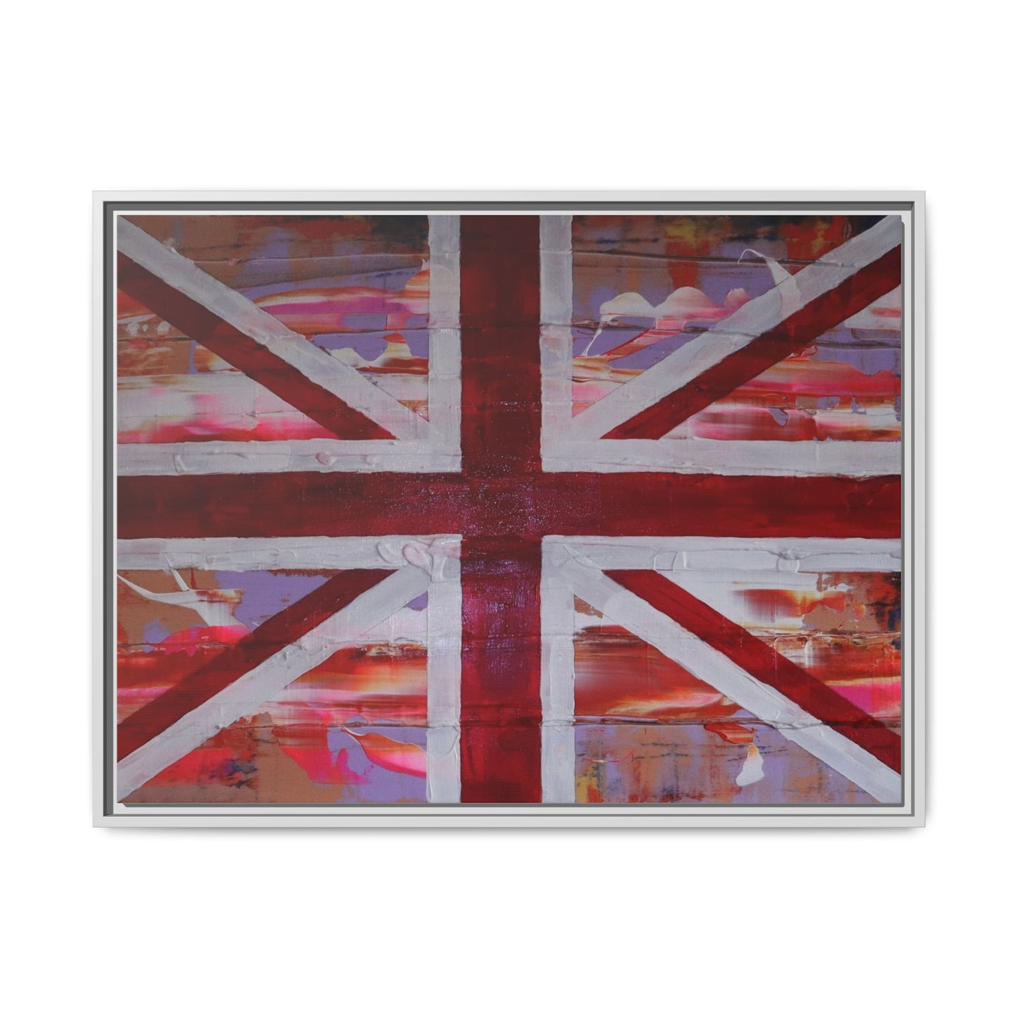 Union Jack is back! by Norman Barrett Framed Matte Canvas Print Wall Art