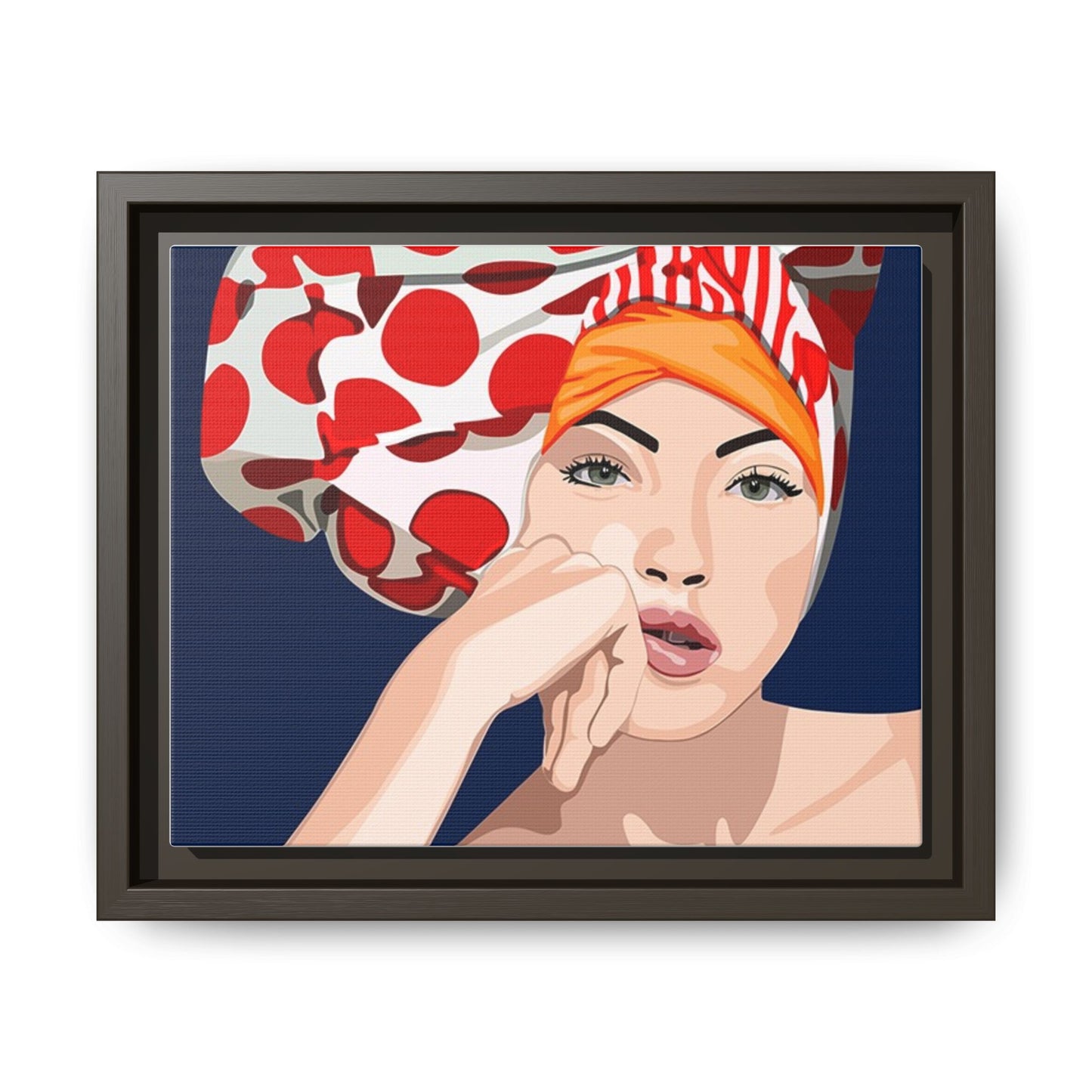 Vivid 20 by Orit Fuchs Pop Art Matte Canvas Framed Wall Art Print