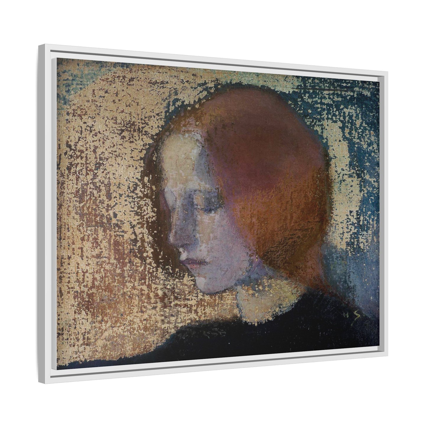 Fragment by Helena Schjerfbeck Framed Matte Canvas Art Print
