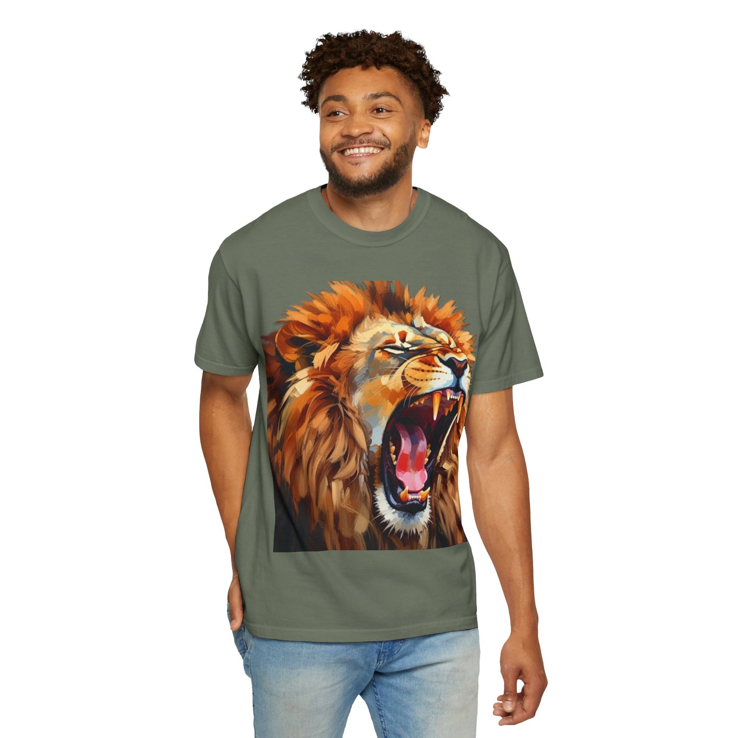 Roaring Lion T-Shirt Bold Wildlife Graphic Tee