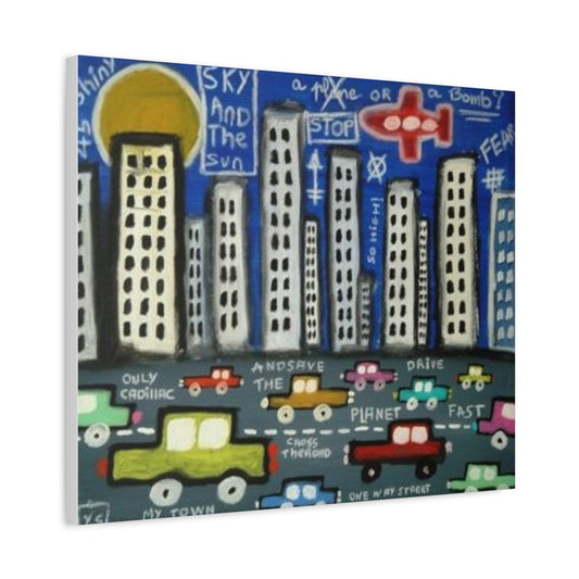 Only Cadillac 2 by Yann Sciberras Stretched Matte Wall Art Print