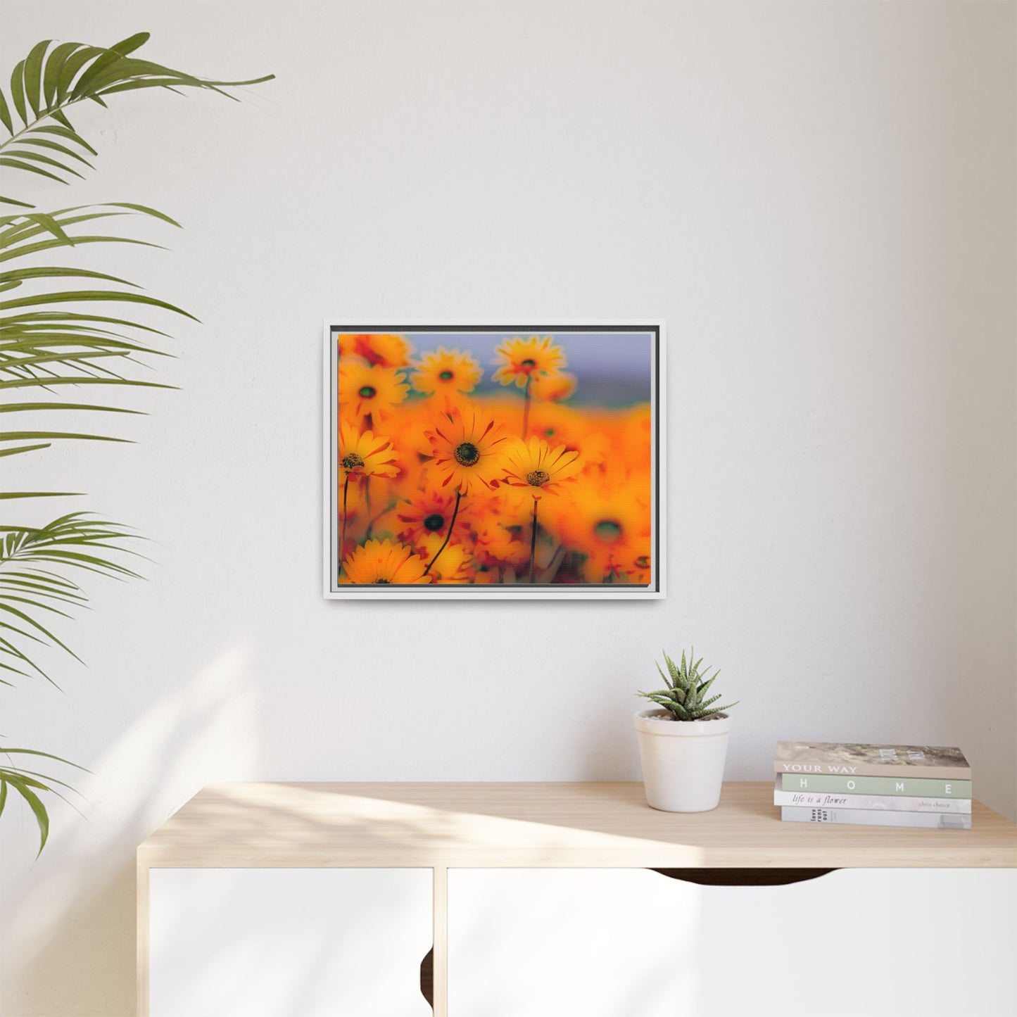 Bee Garden by Norman Barrett Framed Matte Canvas Wall Art Print