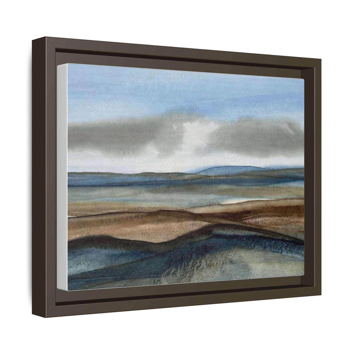 Matte Canvas Landscape, Framed (Multi-color)