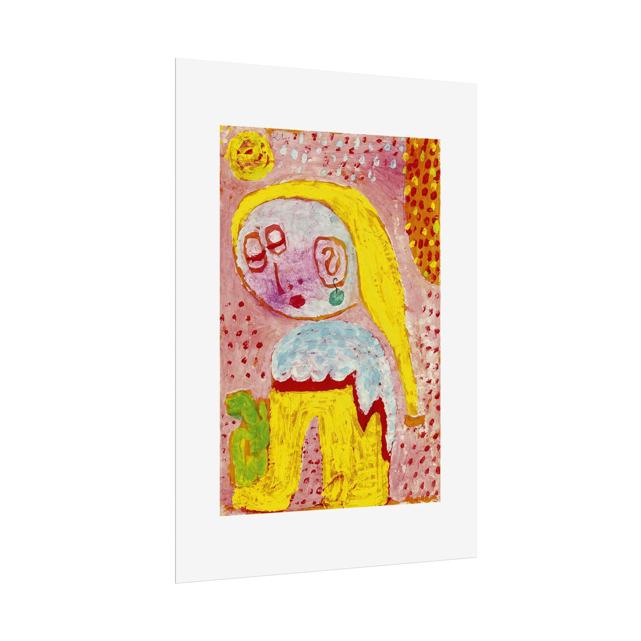 Magdalena vor der Bekehrung by Paul Klee Abstract Wall Art Poster