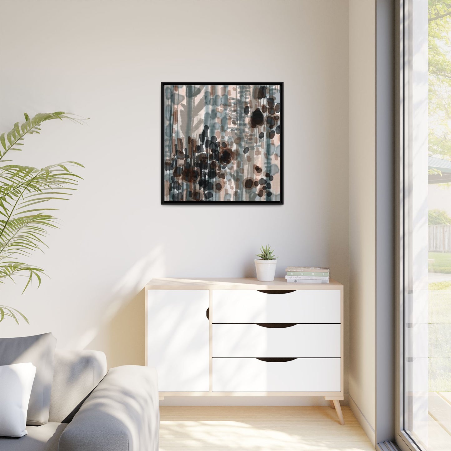 Vleken by an unknown artist Framed Canvas Art