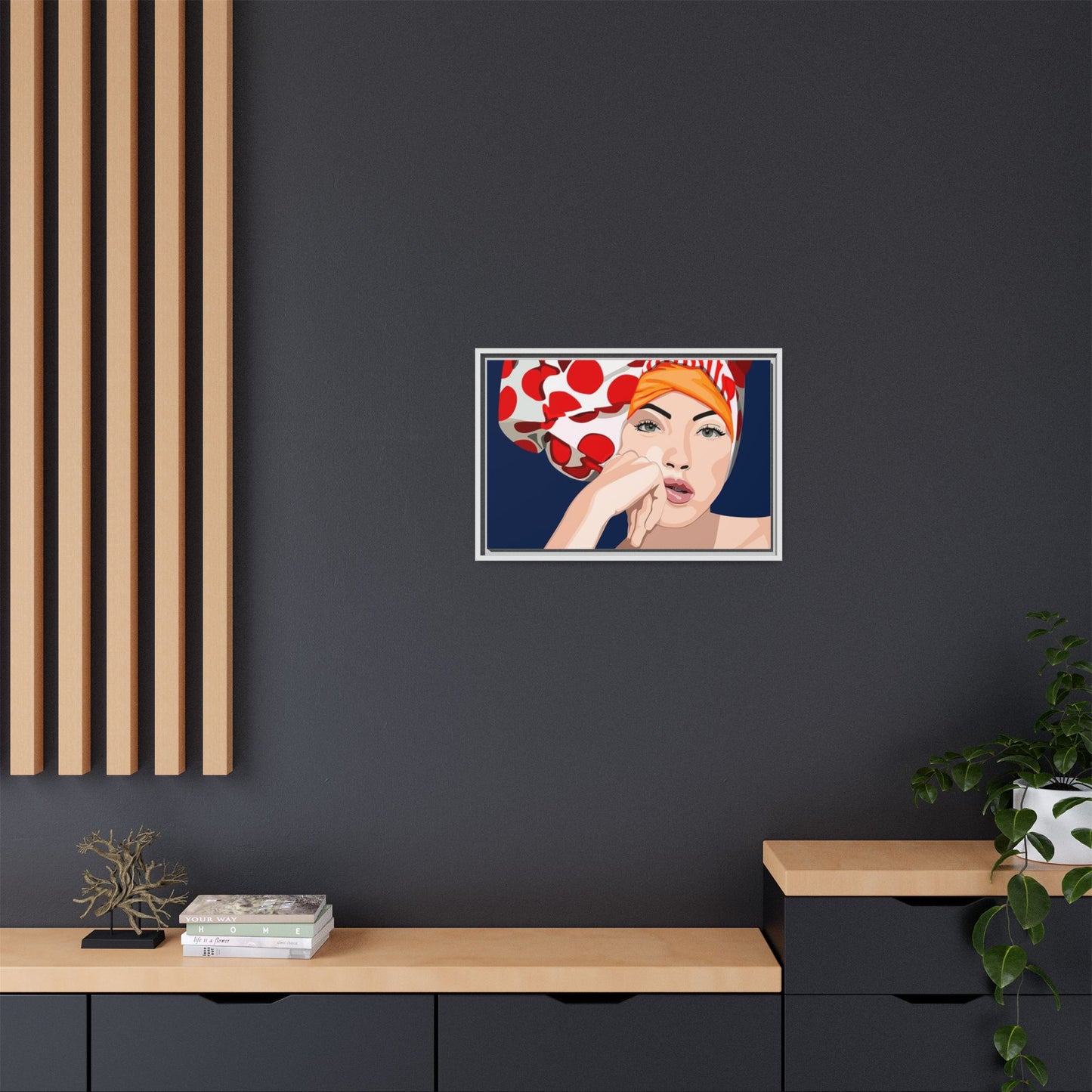 Vivid 20 by Orit Fuchs Pop Art Matte Canvas Framed Wall Art Print
