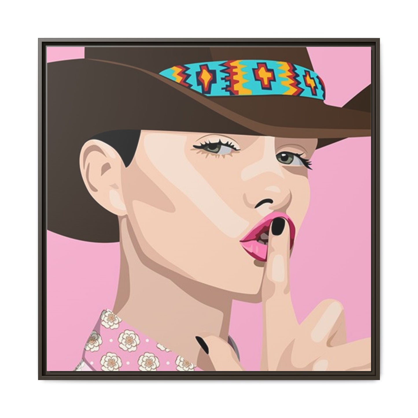 Vivid 63 by Orit Fuchs Matte Framed Canvas Wall Art