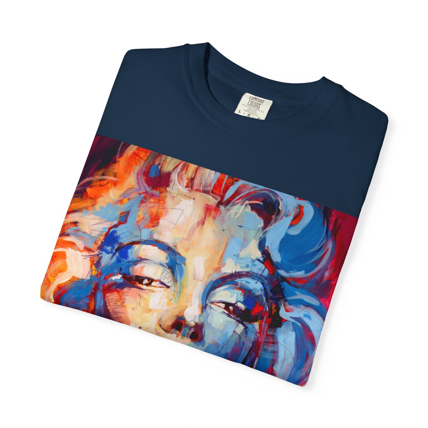 Artistic Pop Portrait T-Shirt — Colorful Marilyn-Inspired Graphic Tee