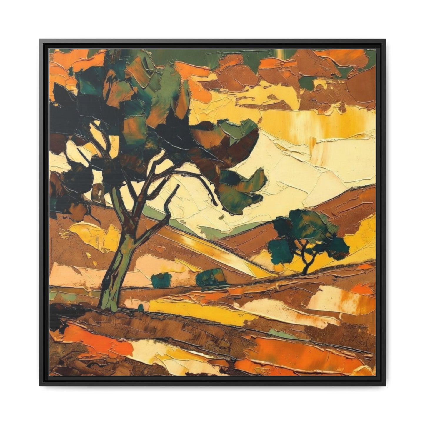 Framed Matte Canvas Landscape Art Print