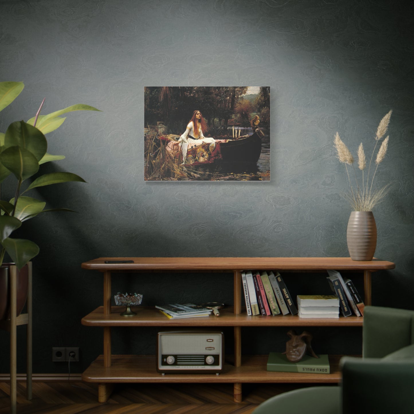 The Lady of Shalott by John William Waterhouse Matte Canvas Wall Art Print
