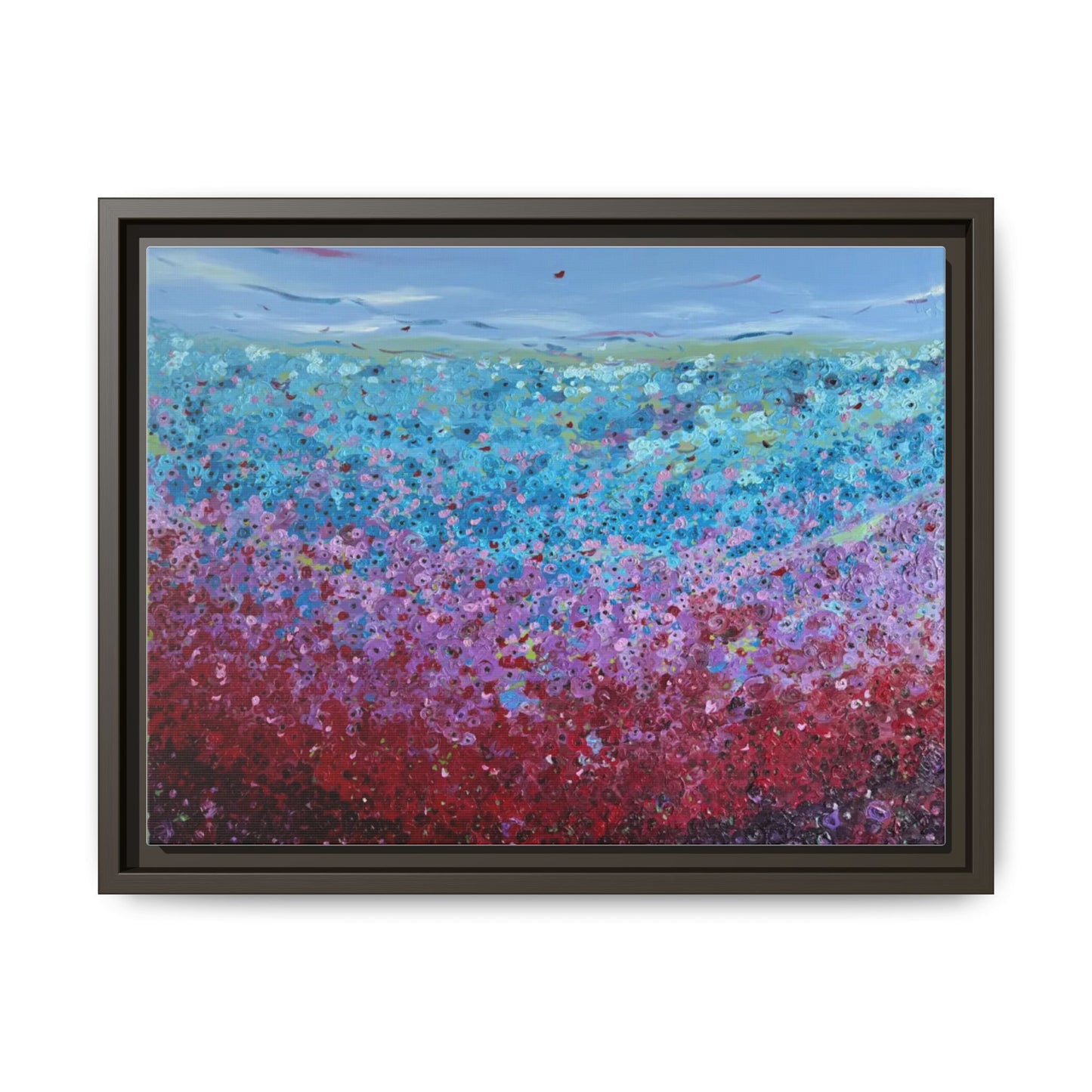 Bloom by Unknown Framed Matte Canvas Abstract Floral Field Wall Art