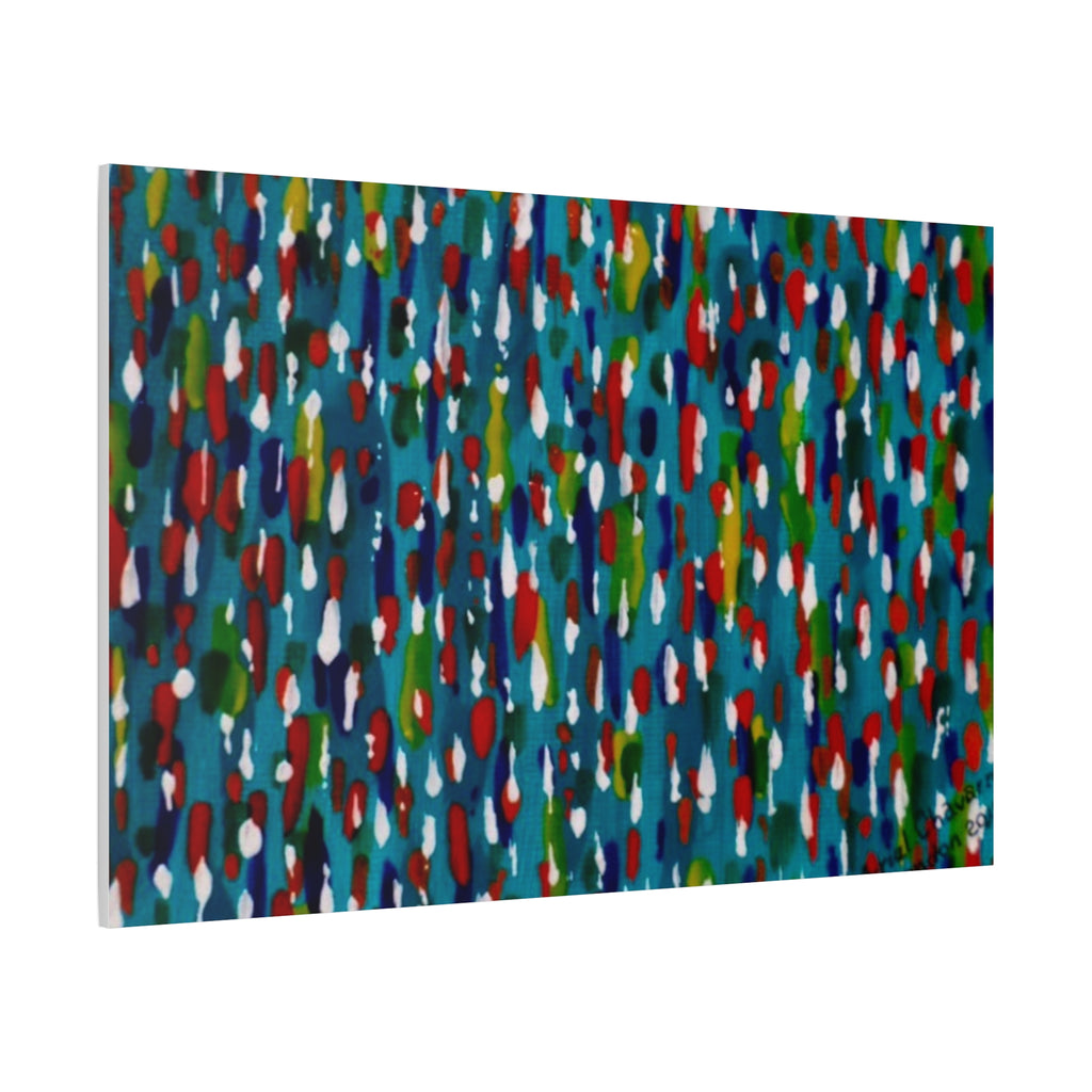Colours Of The Soul Reflecting On Water by Ariel Chavarro Avila Matte Canvas Wall Art