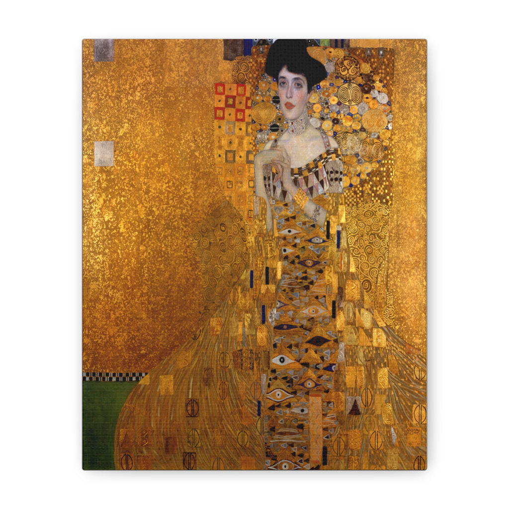 Adele Bloch-Bauer by Gustav Klimt Matte Canvas Wall Art Print