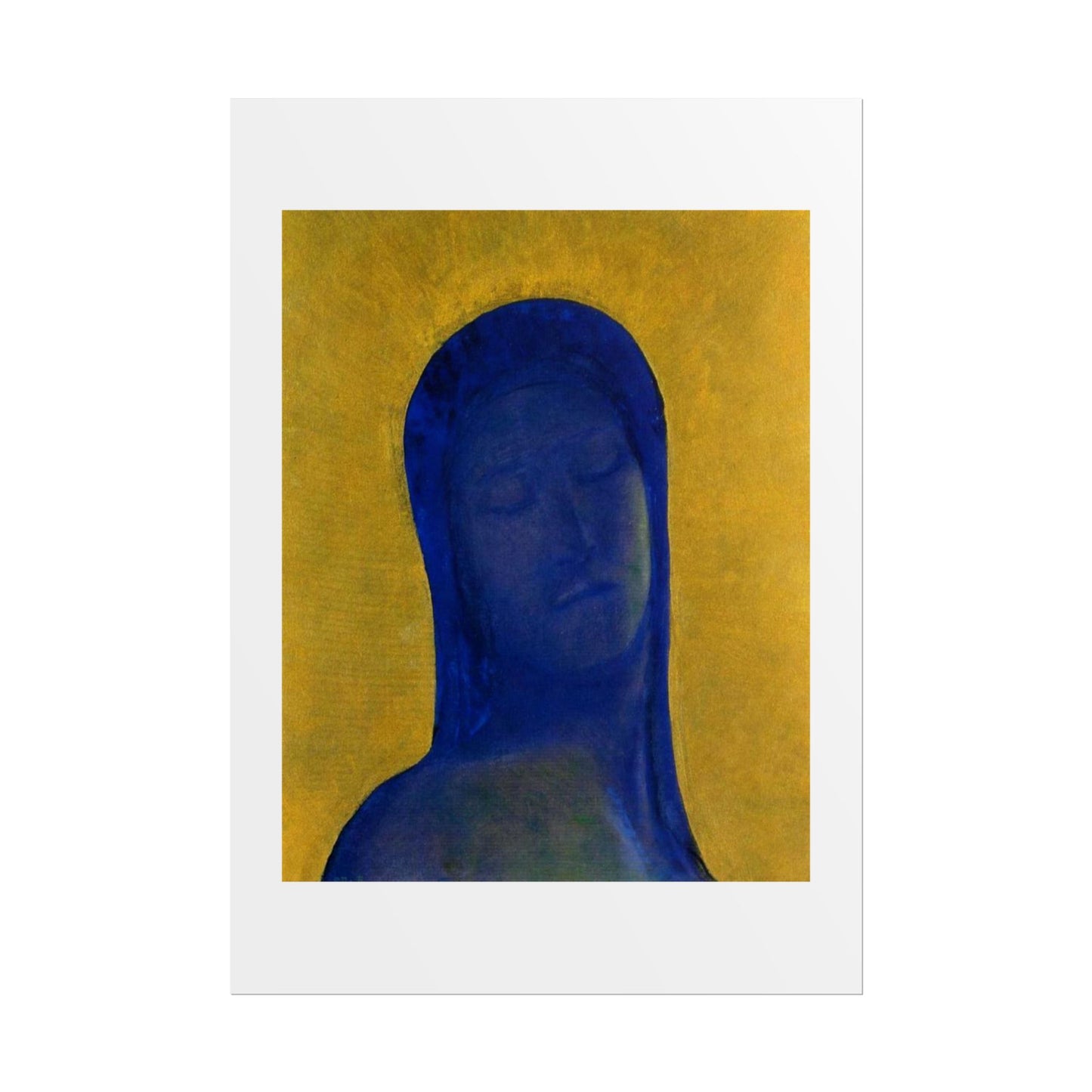 Closed Eyes by Odilon Redon Wall Art Print