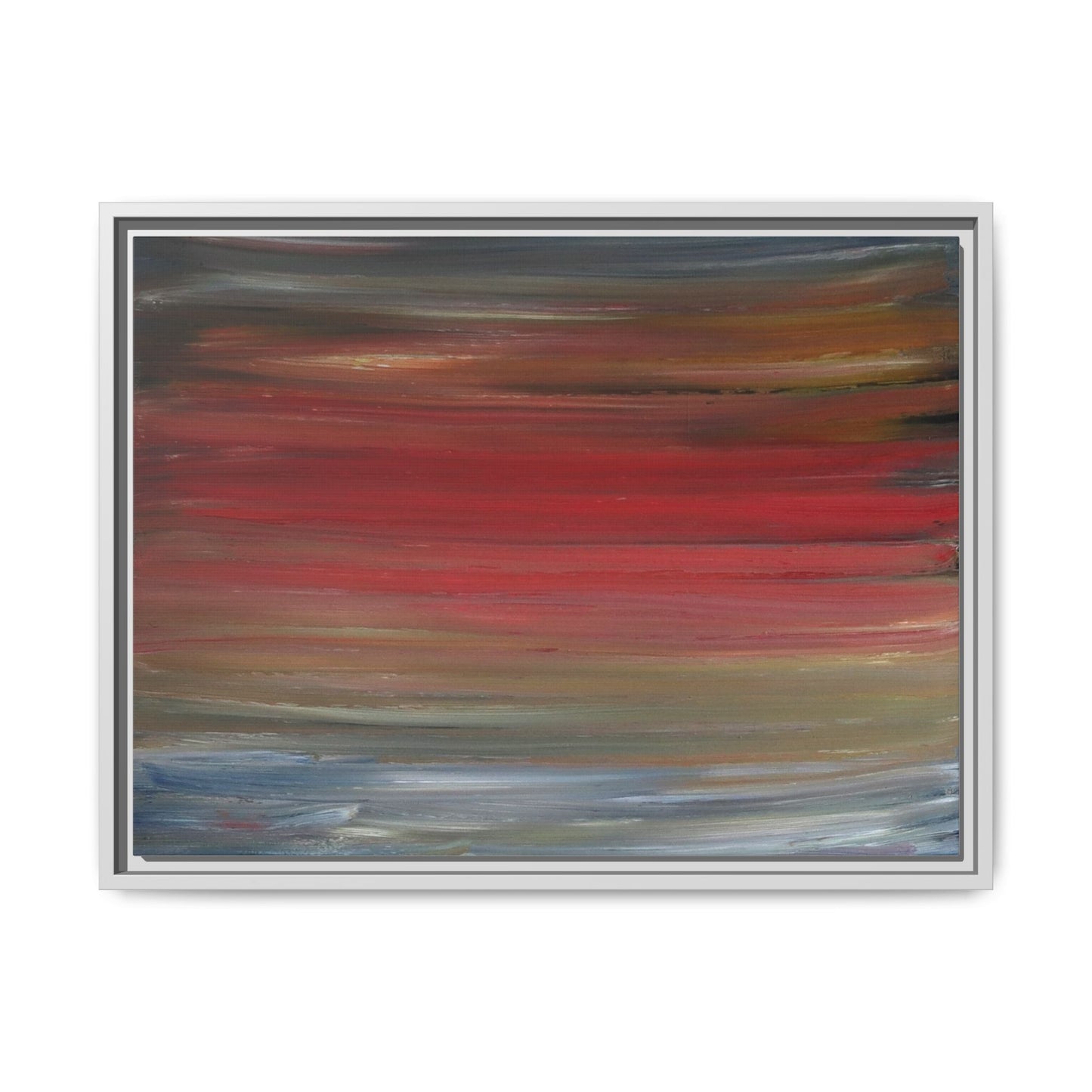 Misty morning by Norman Barrett Framed Matte Canvas Wall Art