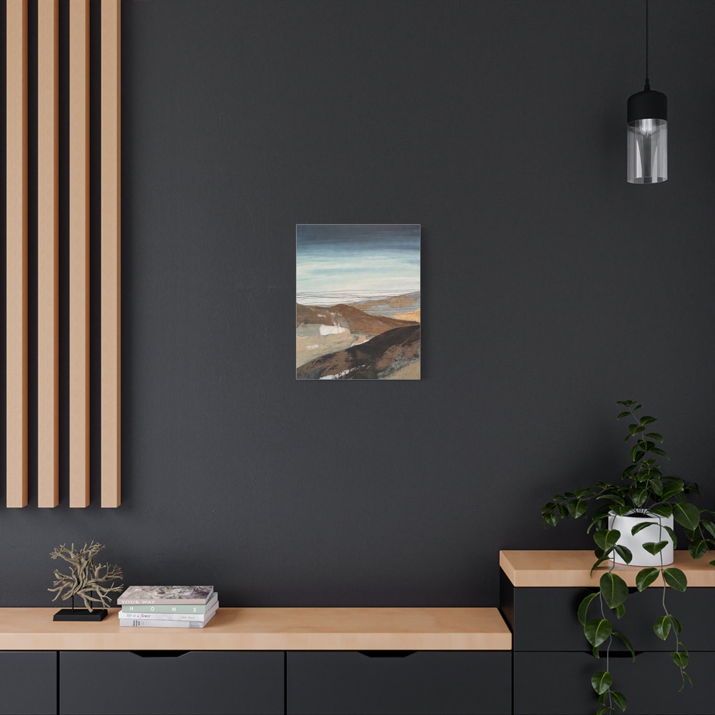 Abstract Landscape Matte Canvas Wall Art — Stretched 1.25"