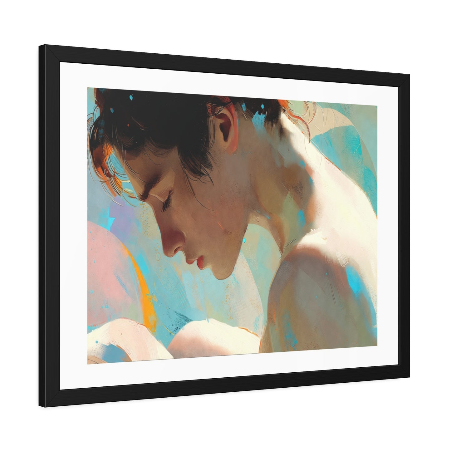 Framed Art Poster — Serene Portrait Print for Home Decor