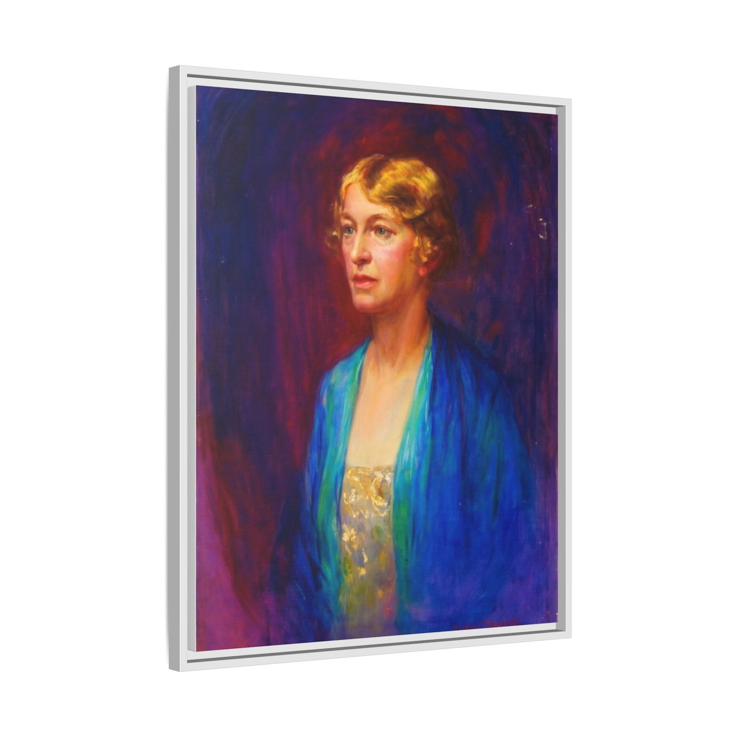 Matte Canvas Portrait , Framed (Multi-color)
