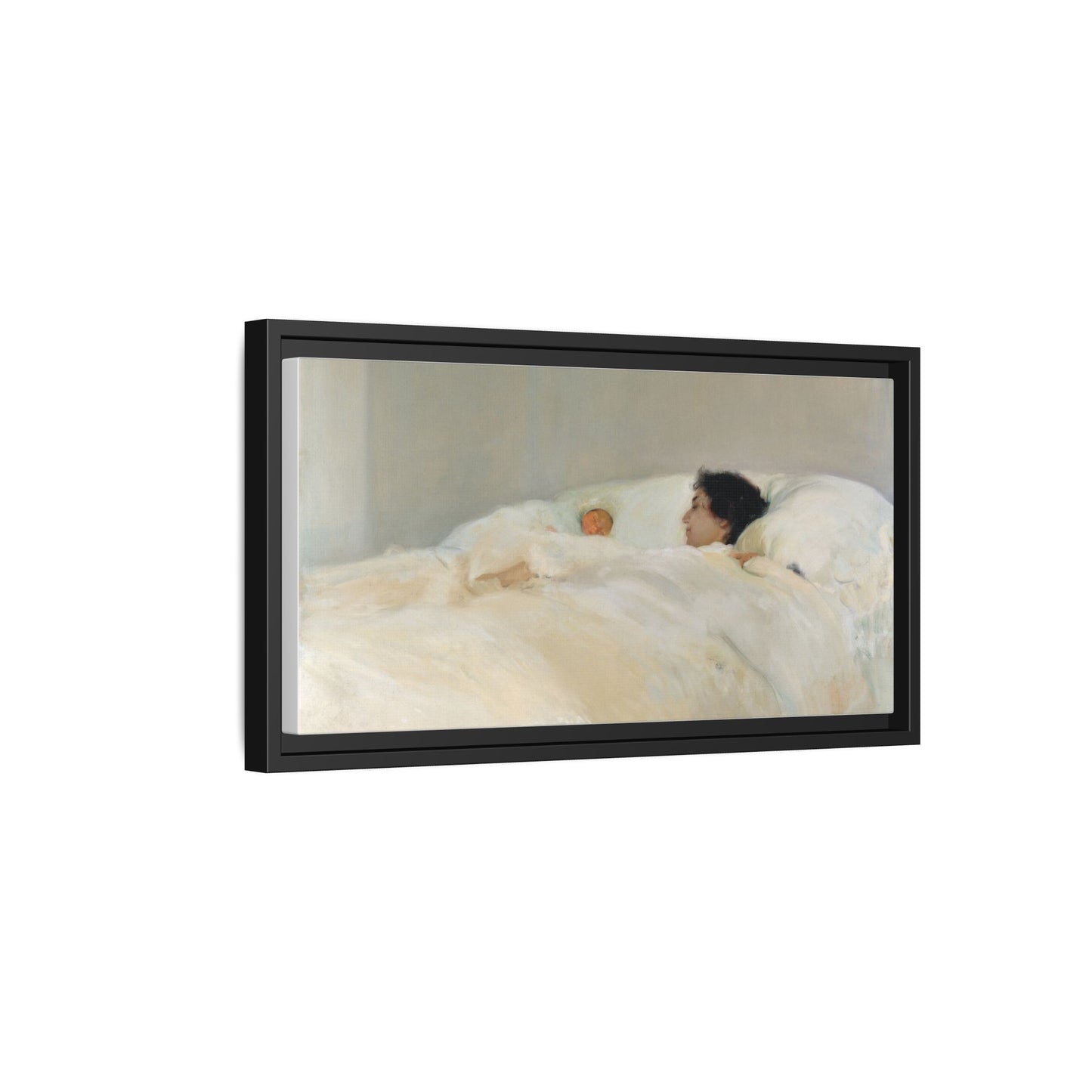 Mother by Joaquin Sorolla y Bastida Framed Matte Canvas Wall Art Print