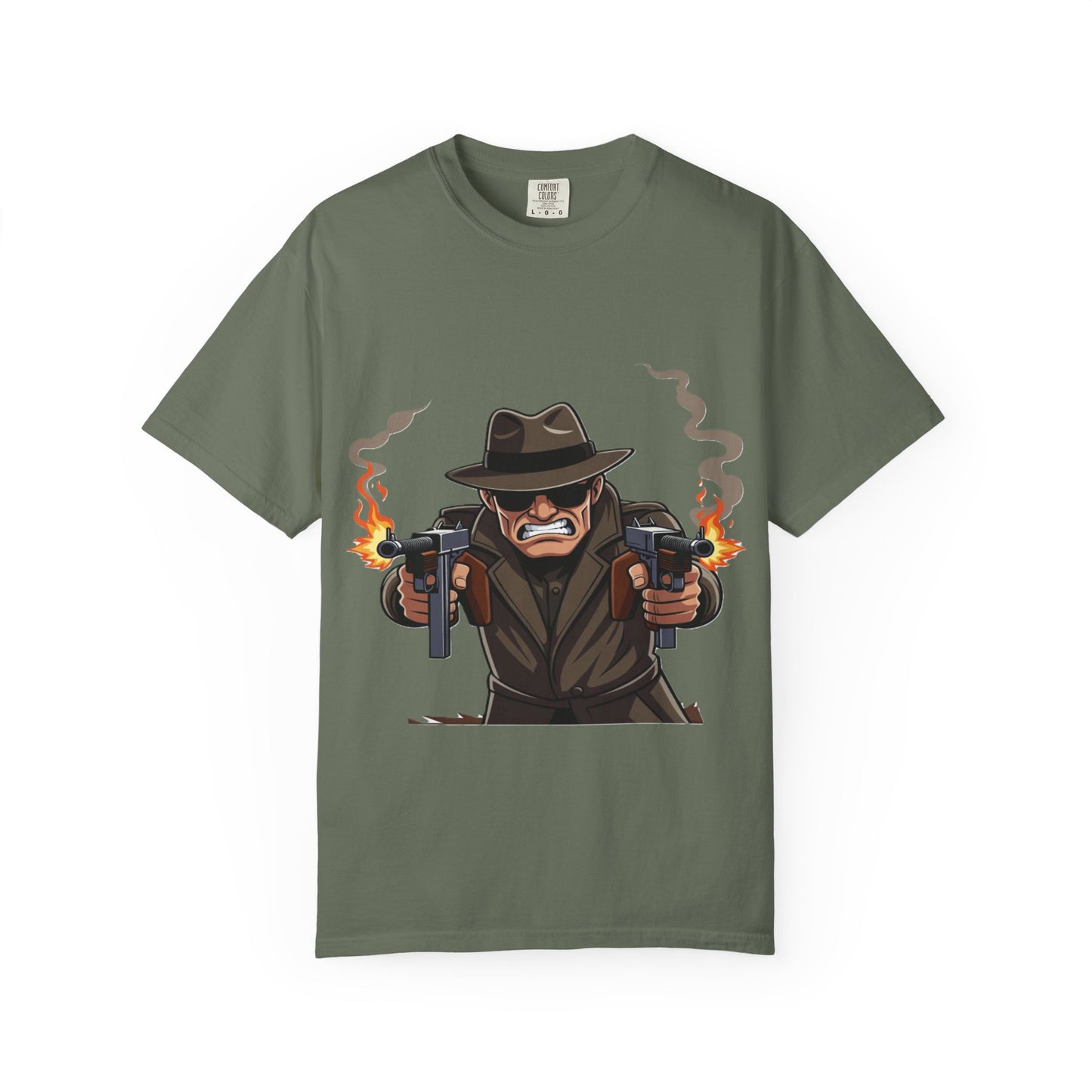 Vintage Gangster Shooter T-Shirt – Retro Mobster Graphic Tee
