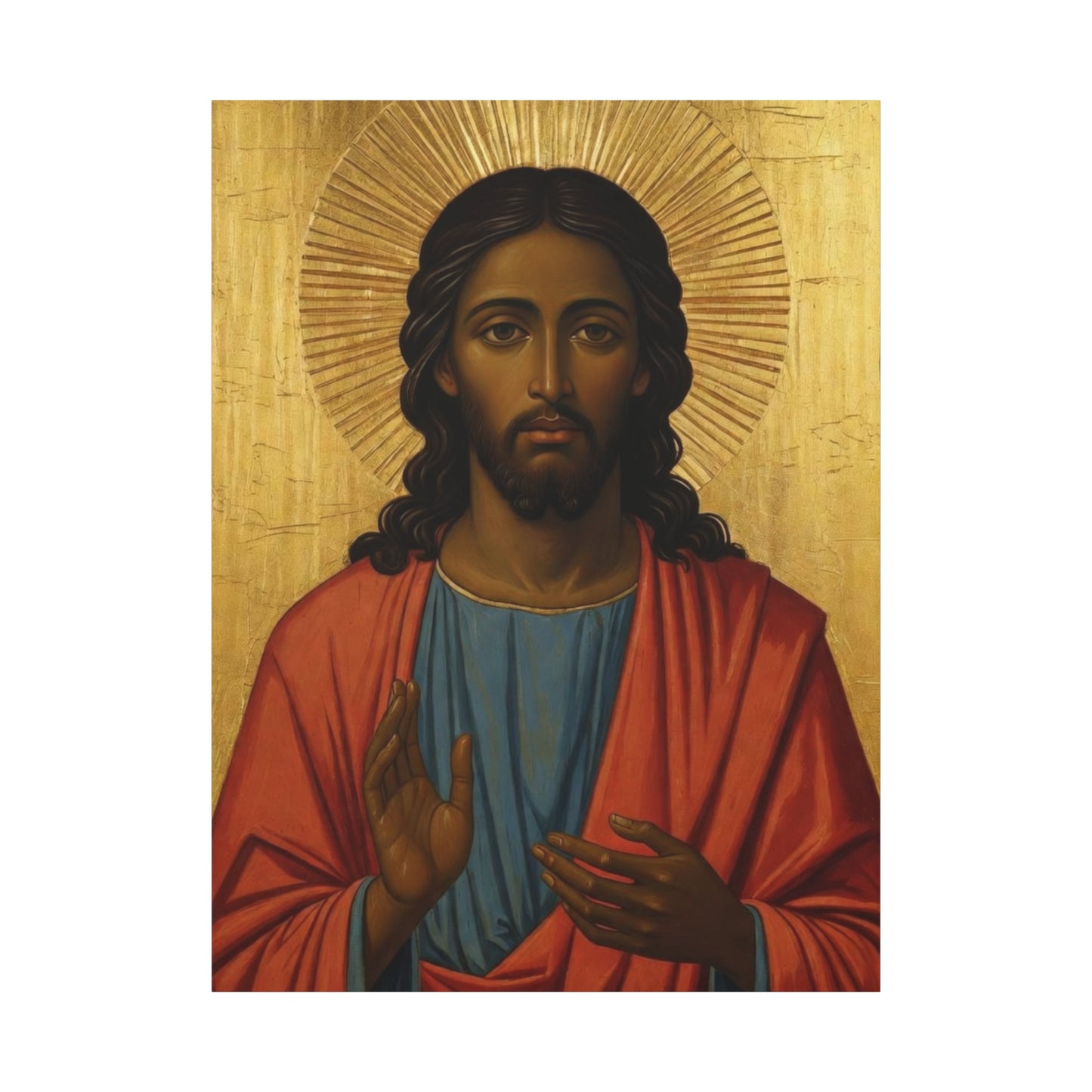Christ Pantocrator Matte Canvas Wall Art — Stretched Religious Icon