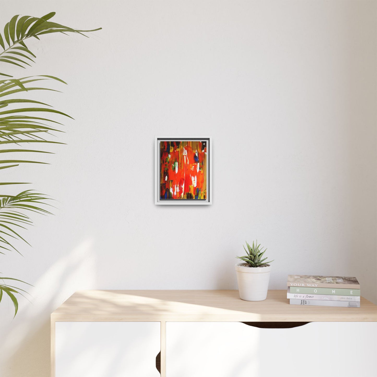 Burn baby burn by Norman Barrett Framed Matte Canvas Wall Art
