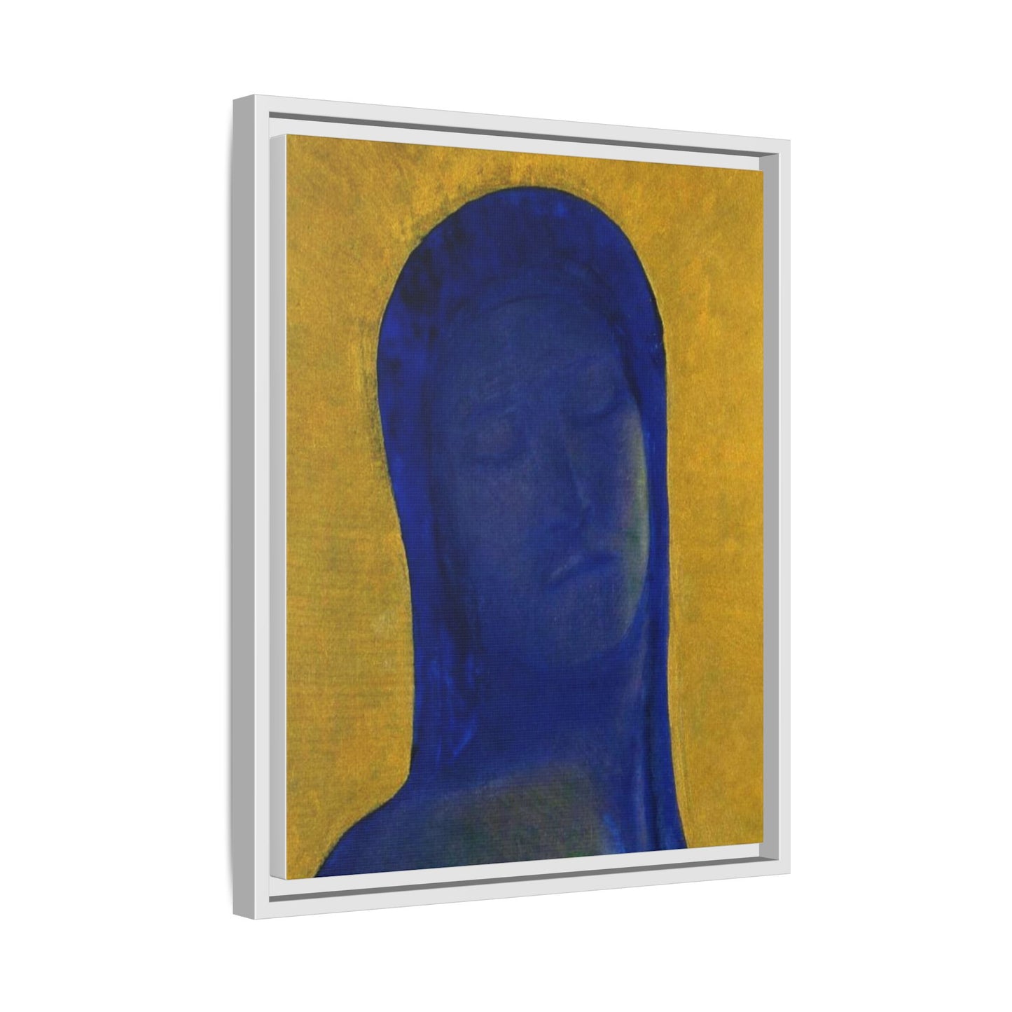 Closed Eyes by Odilon Redon Framed Matte Canvas Wall Art Print