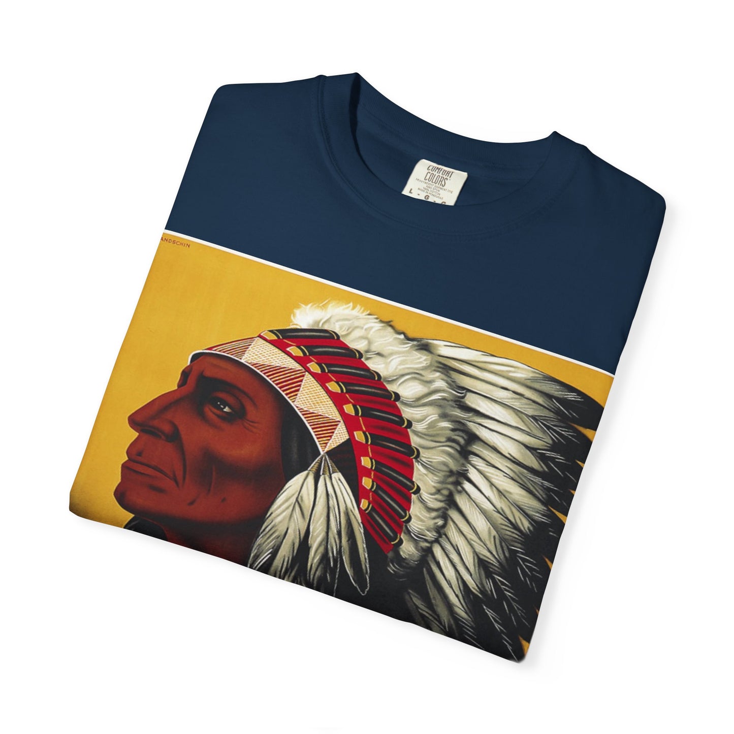 T-Shirt — Retro 'Indiana' Native Chief Vintage Poster Design