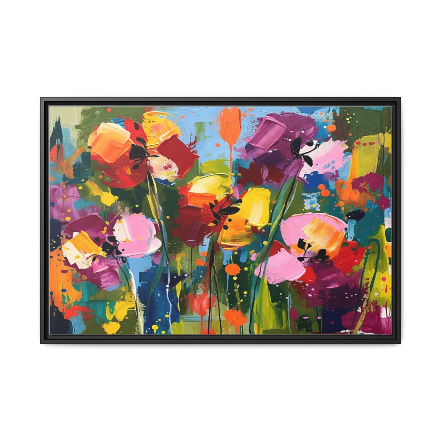 Matte Canvas, Framed (Multi-color)