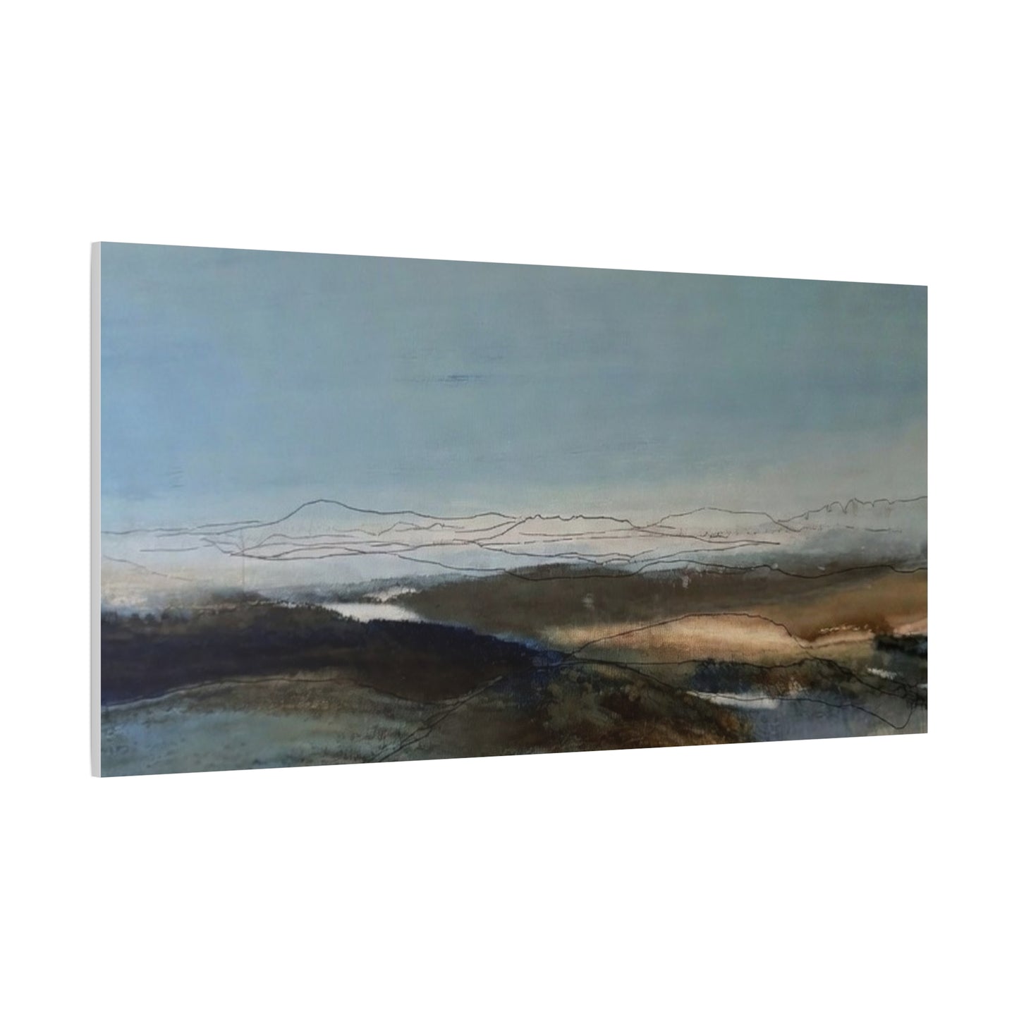 Blue landscape Matte Canvas, Stretched, 1.25"