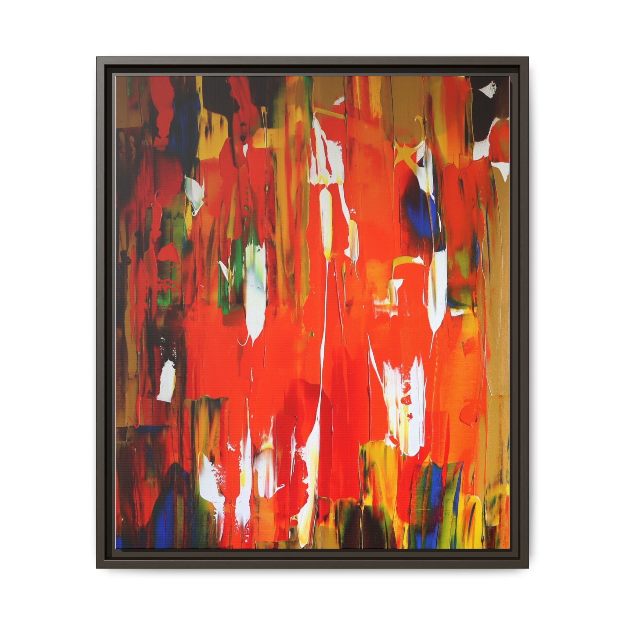 Burn baby burn by Norman Barrett Framed Matte Canvas Wall Art