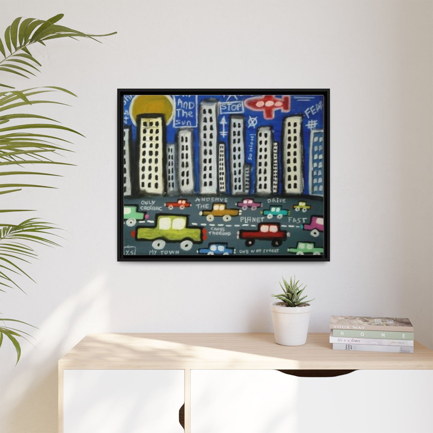 Only Cadillac 2 by Yann Sciberras Framed Matte Canvas Wall Art Print