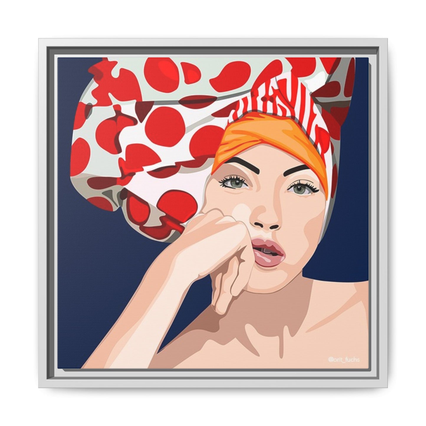 Vivid 20 by Orit Fuchs Pop Art Matte Canvas Framed Wall Art Print