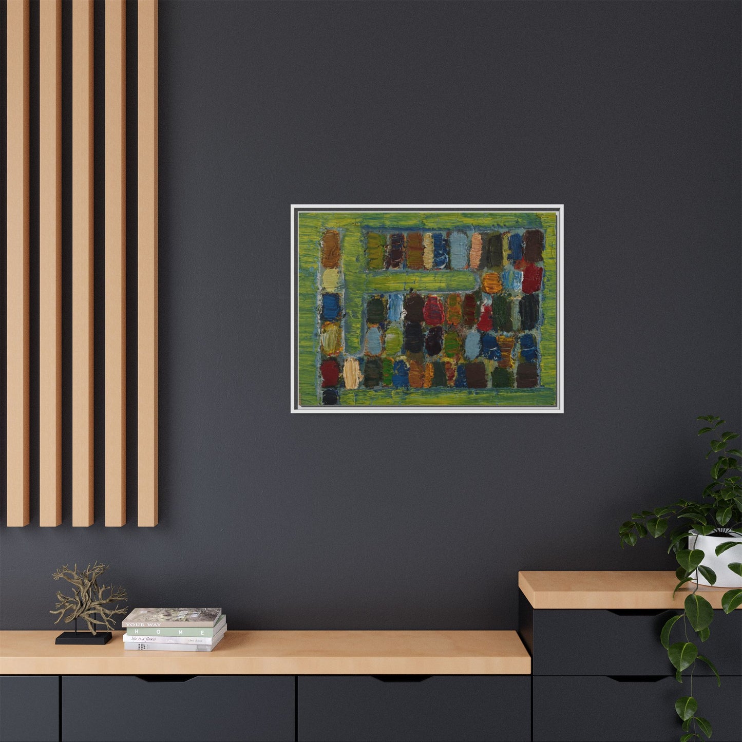 JMC-1970-3 by Jean-Michel Coulon Matte Canvas Framed Wall Art Print