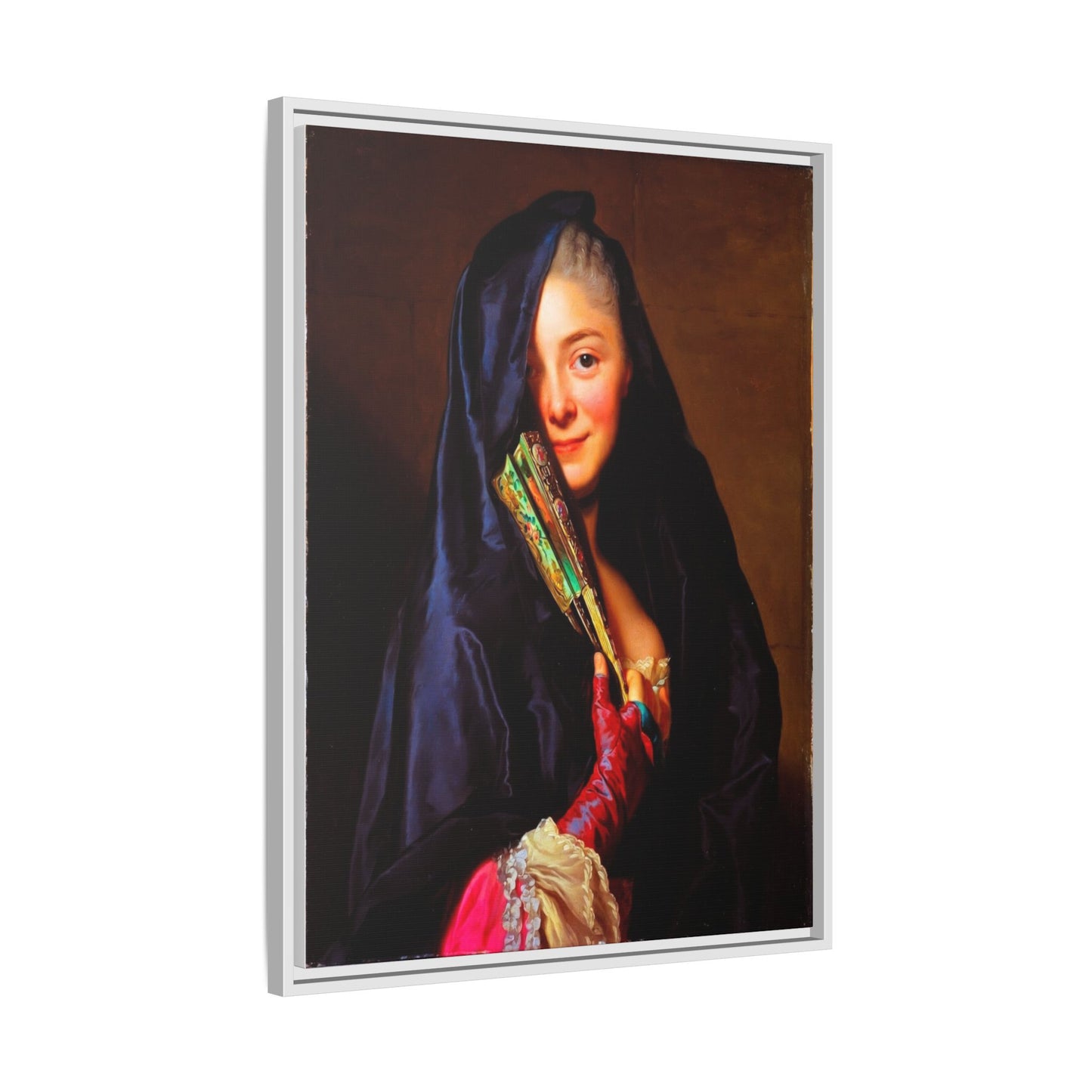 Framed Matte Canvas Wall Art — Classical Portrait Print