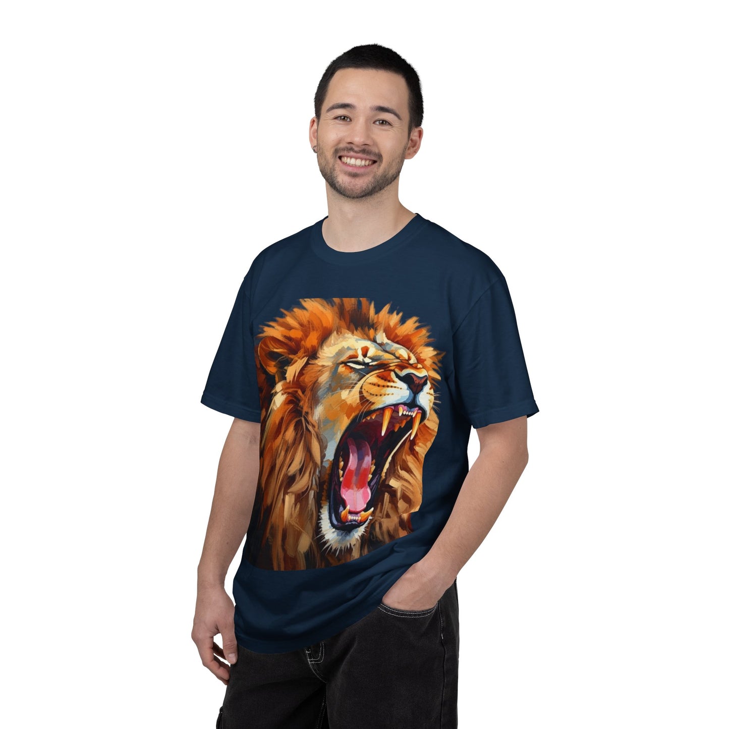 Roaring Lion T-Shirt Bold Wildlife Graphic Tee