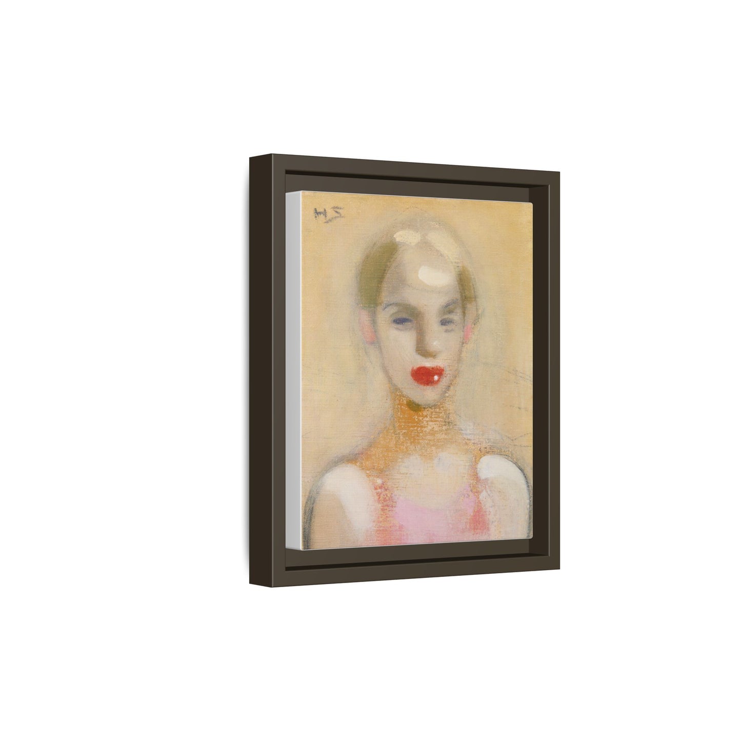 Circus Girl by Helene Schjerfbeck Framed Matte Canvas Portrait Art Print