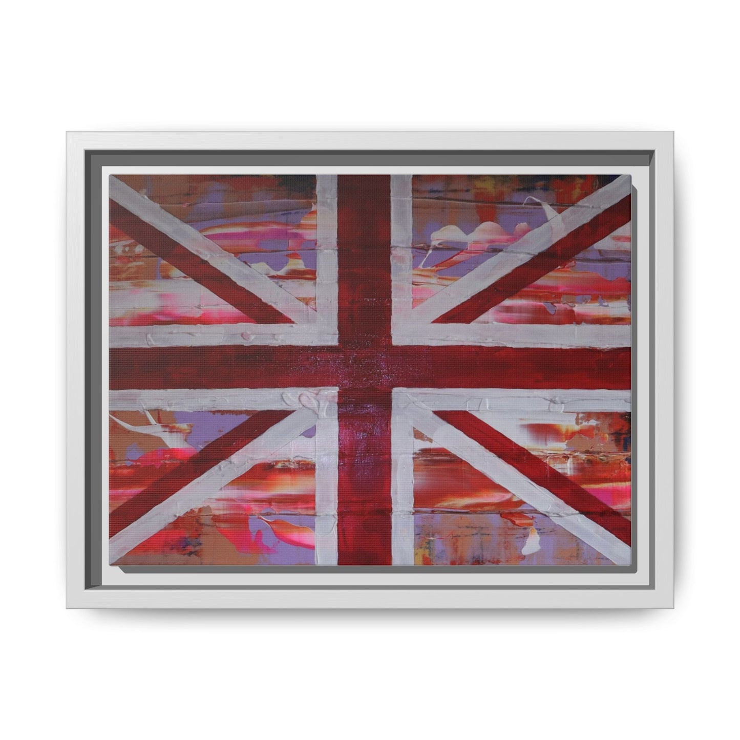 Union Jack is back! by Norman Barrett Framed Matte Canvas Print Wall Art