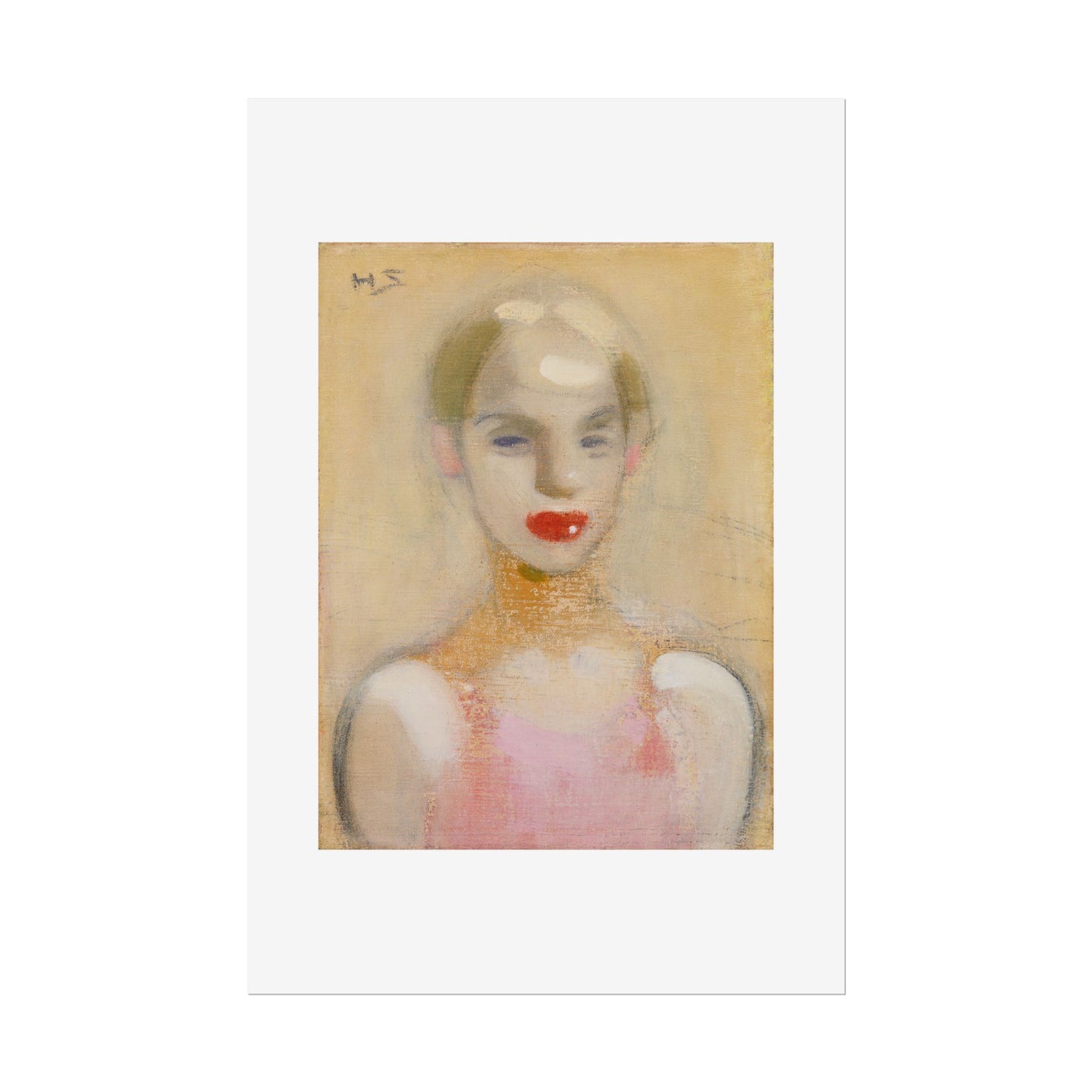 Circus Girl by Helene Schjerfbeck Wall Art Print