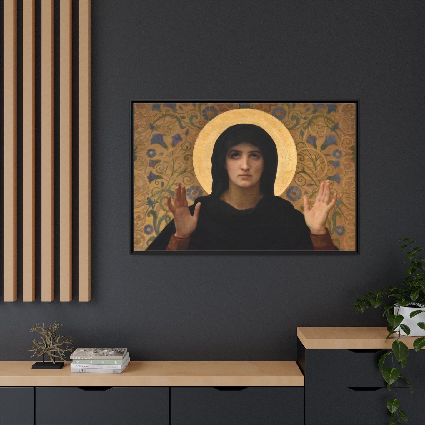 La Vierge consolatrice by William Adolphe Bouguereau Framed Matte Canvas Wall Art