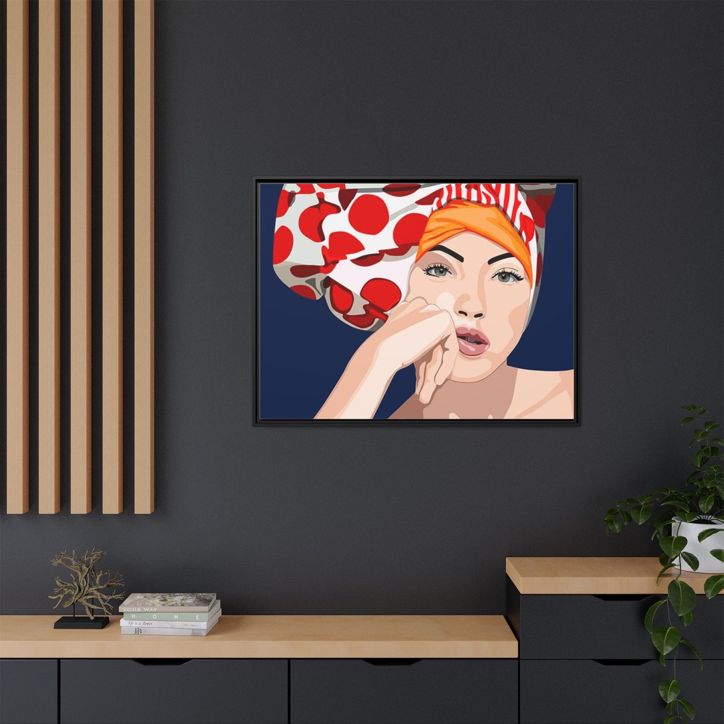 Vivid 20 by Orit Fuchs Pop Art Matte Canvas Framed Wall Art Print