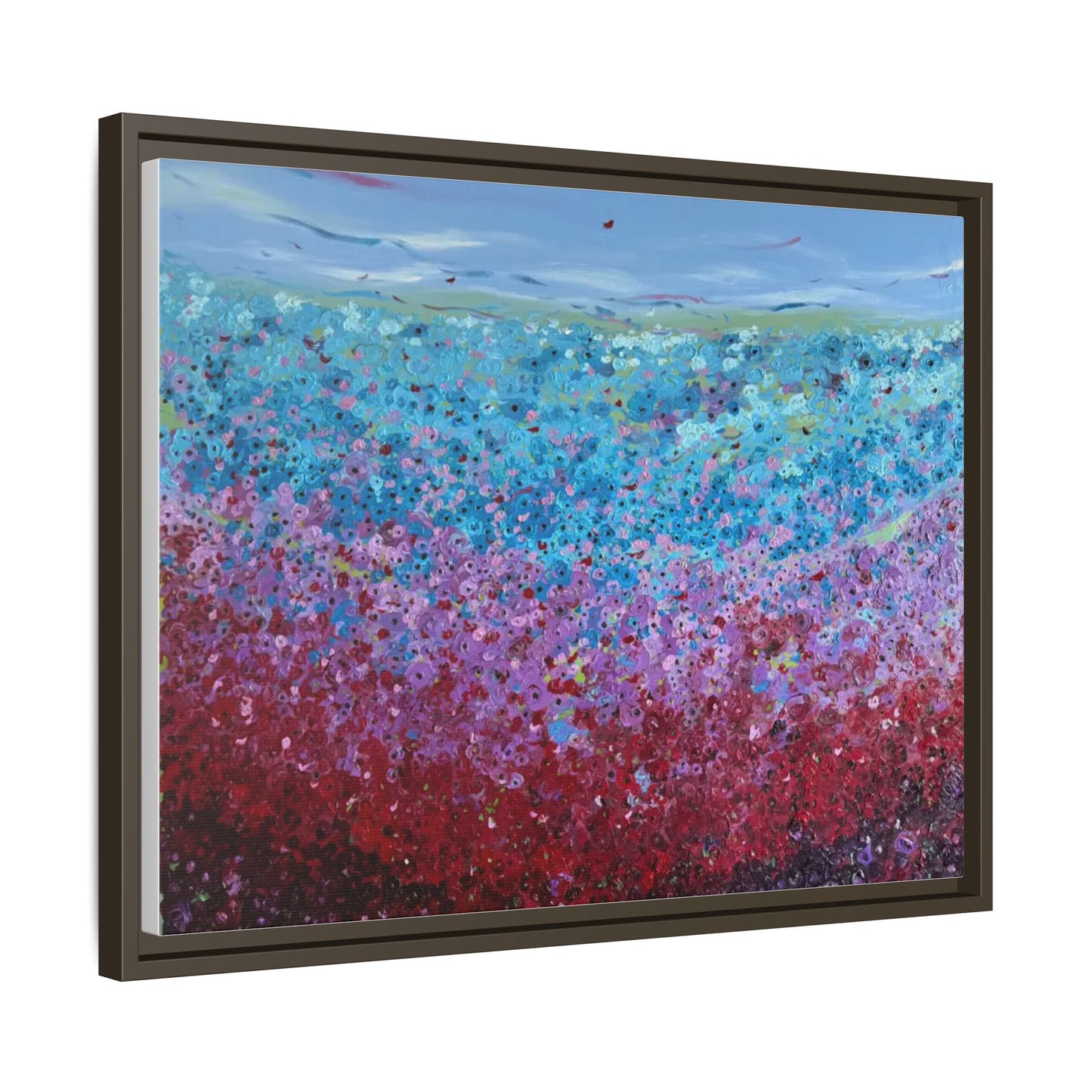 Bloom by Unknown Framed Matte Canvas Abstract Floral Field Wall Art