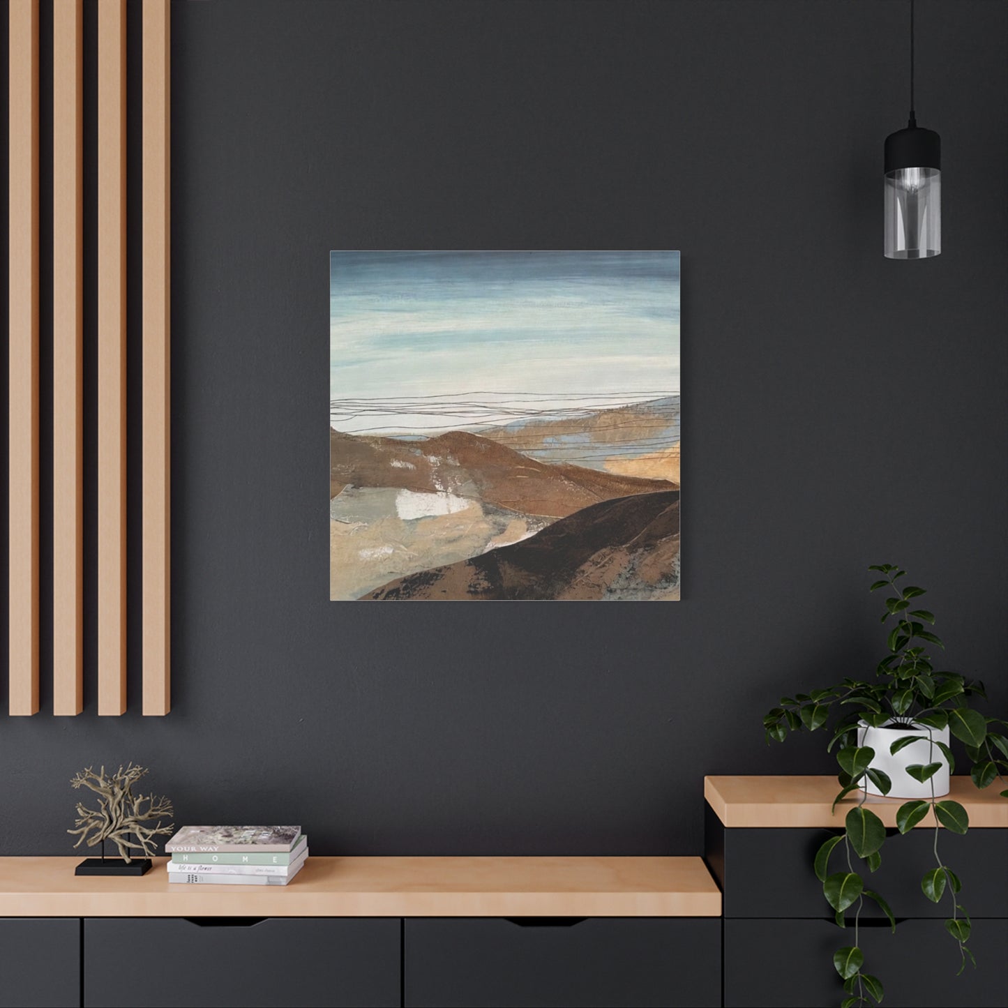 Abstract Landscape Matte Canvas Wall Art — Stretched 1.25"