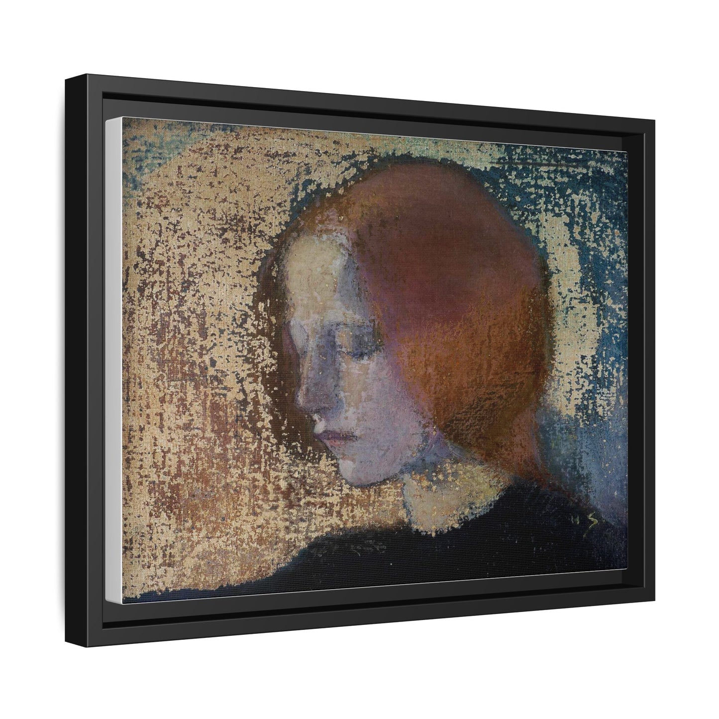 Fragment by Helena Schjerfbeck Framed Matte Canvas Art Print
