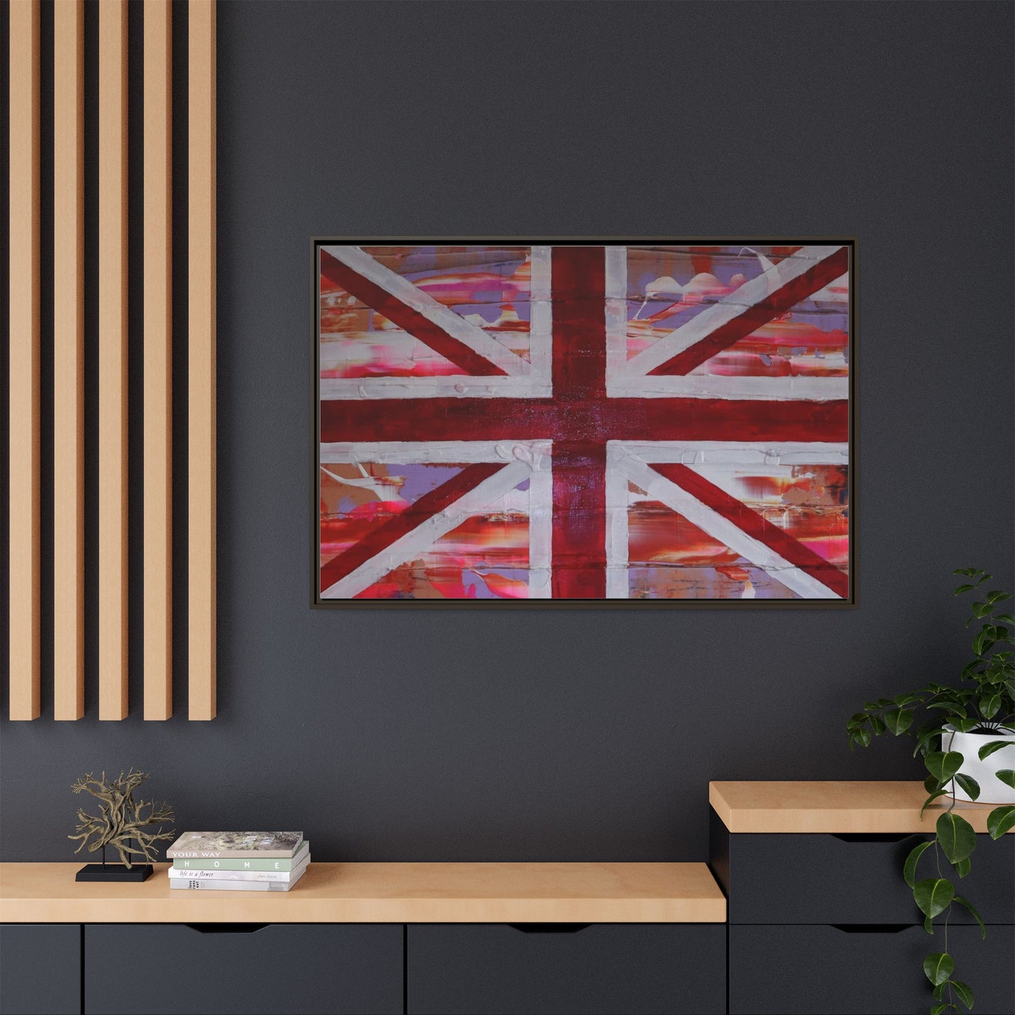Union Jack is back! by Norman Barrett Framed Matte Canvas Print Wall Art