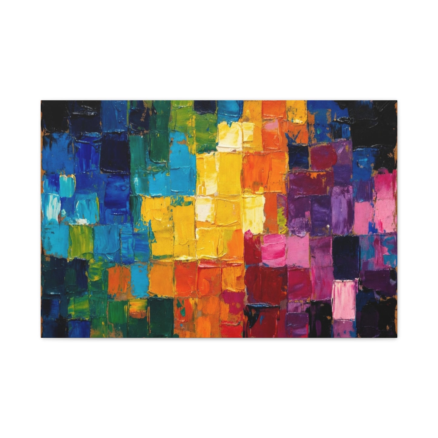 Mosaic Squares Matte Canvas, Stretched, 1.25"