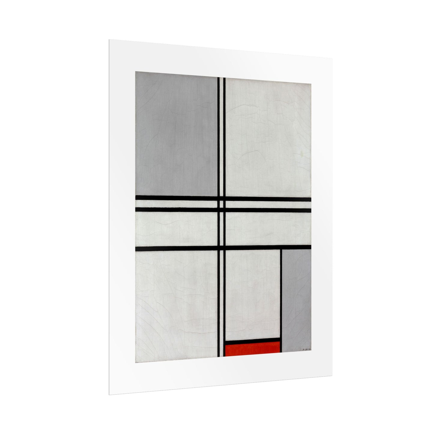 Composition (No. 1) by Piet Mondrian Abstract  Wall Art Print