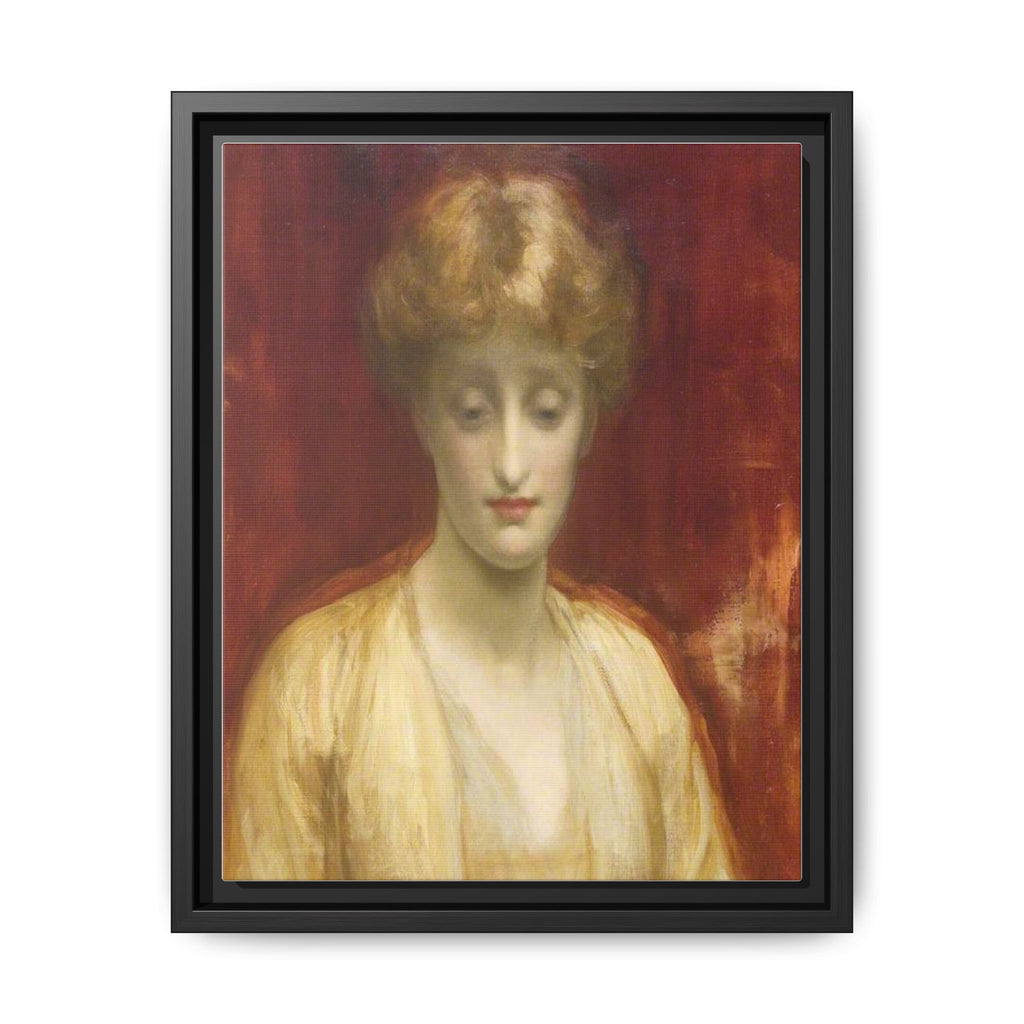 Mrs Williams by Lord Frederic Leighton Framed Matte Canvas Portrait Wall Art Print